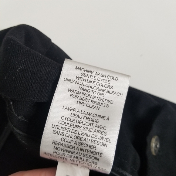 Not Your Daughter's Jeans Black Double Button Front Pleated Trousers Size 8P - Picture 2 of 12